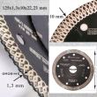 Discuri diamantate turbo, subtiri, ceramica, taiere umeda si uscata, set 10 buc, 125 mm/22.23 mm, Richmann Exclusive