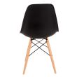 Scaun stil scandinav, negru, 45x40x78 cm