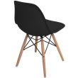 Scaun stil scandinav, negru, 45x40x78 cm