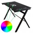Masa de gaming cu LED, 120x60x70 cm, ARAGON