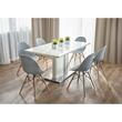 Scaun stil scandinav, PP, lemn, gri, 45x56x77 cm, Cava 