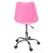 Scaun de birou, rotativ, roz, 51x78/90 cm