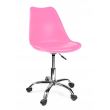 Scaun de birou, rotativ, roz, 51x78/90 cm