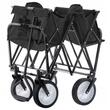 Carucior de gradina, pliabil, Chomik, negru, max 70 kg, 116x54x90 cm