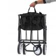 Carucior de gradina, pliabil, Chomik, negru, max 70 kg, 116x54x90 cm