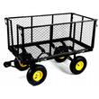 Carucior de gradina, transport, Chomik, metalic, negru, max 450 kg, 102x52x72 cm
