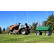 Carucior de gradina, transport, Chomik, metalic, verde, max 300 kg, 110x51x50 cm