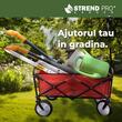 Carucior pliabil pentru transport Strend Pro cu unelte de gradina