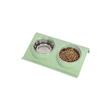 Castron, bol pentru caine, pisica, dublu, Verk Group, cu suport, inox si plastic, diferite culori, 29x19x7 cm