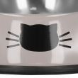 Castron, bol, pentru caine, pisica, rotund, inox, bej, 12 cm, Springos 