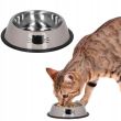 Castron, bol, pentru caine, pisica, rotund, inox, bej, 12 cm, Springos 