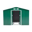 Casuta/magazie/sopron de gradina pentru depozitare unelte, cu structura baza inclusa, otel si PP, verde, 277x195x192 cm