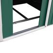 Casuta/magazie/sopron de gradina pentru depozitare unelte, cu structura baza inclusa, otel si PP, verde, 277x195x192 cm