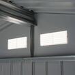 Casuta/magazie/sopron de gradina pentru depozitare unelte, cu structura baza inclusa, otel si PP, verde, 277x195x192 cm
