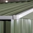 Casuta/magazie/sopron de gradina pentru depozitare unelte, cu structura baza inclusa, otel si PP, verde kaki, 277x195x192 cm