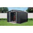 Casuta/magazie/sopron de gradina pentru depozitare unelte, metal, antracit, 301x303x214 cm, Strend Pro
