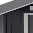Casuta/magazie/sopron de gradina pentru depozitare unelte, otel, negru, 195x153x188 cm