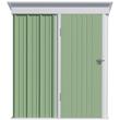 Casuta/magazie/sopron de gradina pentru depozitare unelte, otel, verde, 161x95x181 cm