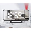 Ceas desteptator, multifunctional, 4 in 1, cu LED, oglinda, negru, 18.5x4x7.5 cm, Izoxis