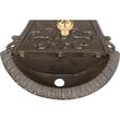 Chiuveta de gradina, aluminiu, maro, 25x11.5x41.5 cm, Strend Pro