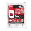 Clema distantier pentru gresie, 100 buc, 1 mm, alb, Beorol