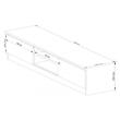 Comoda pentru TV, placa laminata, 4 rafturi, stejar Wenge, 160x40x33.4 cm