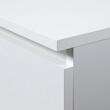 Comoda, placa laminata, 2 sertare, alb, 40x35x40 cm