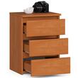 Comoda, placa laminata, 3 sertare, portocaliu arin, 40x35x56.8 cm