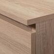 Comoda, placa laminata, 3 sertare, stejar Sonoma, 60x40x77 cm