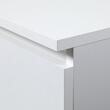 Comoda, placa laminata, 6 sertare, alb, 100x35x57 cm