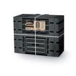Compostor de gradina, 1250 L, negru, Compogreen, Vario