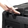 Compostor de gradina, 420 L, negru 