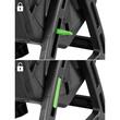 Compostor rotativ/tambur de gradina, Strend Pro, 70 L, negru, 55.5x36x72 cm