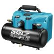 Compresor portabil, cu 2 acumulatori 2 Ah, incarcator 2x18V Li-ion, 6 L, 8 bar, SAS+ALL, Dedra