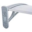 Copertina marchiza, PVC si aluminiu, gri, 140x70x21 cm