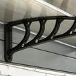 Copertina marchiza, policarbonat si aluminiu, maro, 200x96x27 cm