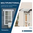 Copertina marchiza, policarbonat si aluminiu, transparent, 110x60x23 cm