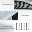 Copertina marchiza, policarbonat si aluminiu, transparent, 200x96x27 cm