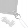 Copertina parasolar, patrata, inele metalice, gri, 3x3 m, Springos 