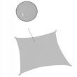 Copertina parasolar, patrata, inele metalice, gri, 3x3 m, Springos 