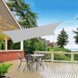 Copertina parasolar, patrata, inele metalice, gri, 3x3 m, Springos 