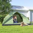 Cort camping, 2-3 persoane, impermeabil, cu geanta, verde, 205x275x135 cm