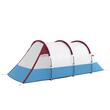 Cort camping, 2-3 persoane, impermeabil, tip tunel, cu vestibul, husa, albastru si alb, 420x200x150 cm