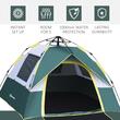 Cort camping, 2 persoane, material Oxford, impermeabil, cu copertina, husa, verde, 205x195x135 cm