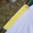 Cort camping, 2 persoane, material Oxford, impermeabil, cu copertina, husa, verde, 205x195x135 cm