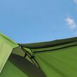 Cort camping, 4-8 persoane, impermeabil, cu copertina, verde, 410x310x225 cm