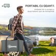 Cort camping, 4 persoane, impermeabil, cu vestibul, verde, 460x300x200 cm