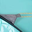 Cort camping, 4 persoane, impermeabil, tip igloo, cu 2 ferestre, 2 intrari, husa, albastru deschis si gri, 286x209x122 cm