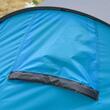 Cort camping, 2 persoane, impermeabil, tip igloo, cu husa, albastru deschis, 220x108x110 cm