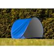 Cort plaja, Trizand, cu protectie UV, husa, albastru, 150x100x80 cm